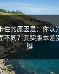 很多人卡住的原因是：你以为91官网只是界面不同？其实版本差别才是关键