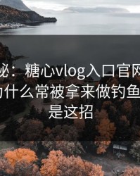 冷门揭秘：糖心vlog入口官网…‘电脑版’为什么常被拿来做钓鱼 - 最狠的是这招